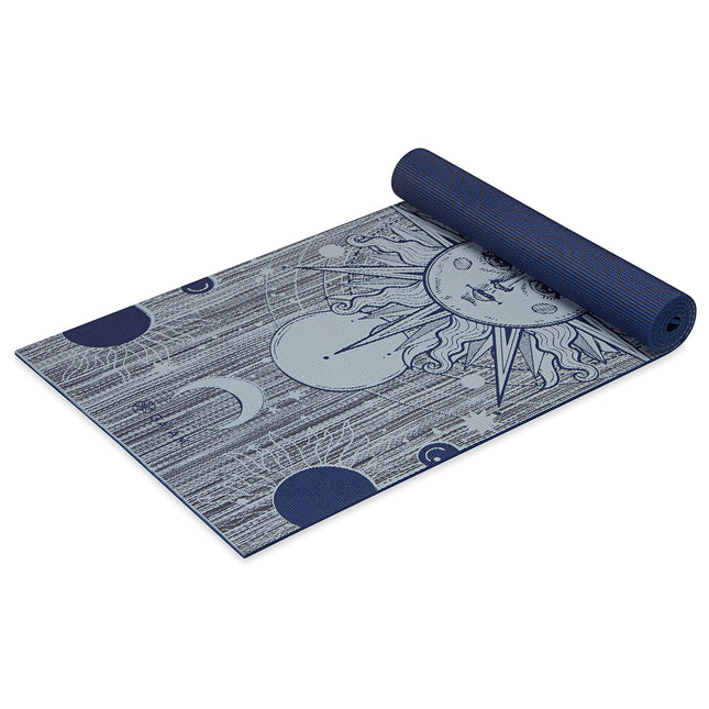Gaiam Yoga Mat - Premium 6mm Print Reversible Extr