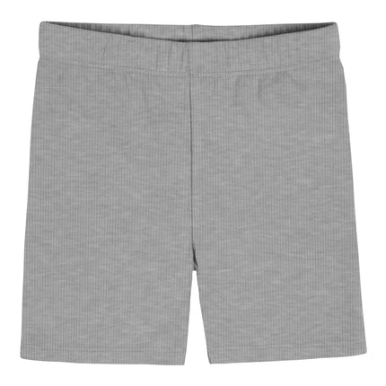 Gerber Niñas Pequeñas Paquete de 3 Pantalones Cortos de Ciclismo sin Cierre, Negro, Gris, Rosa (Paquete de 3), 2T