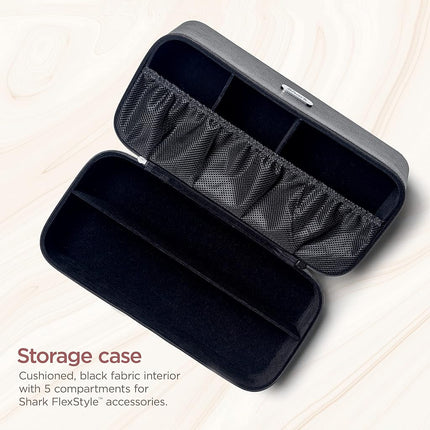 Shark XHD400SAC FlexStyle Air Styling & Drying System Storage Case Vegan Leather Travel Case Black
