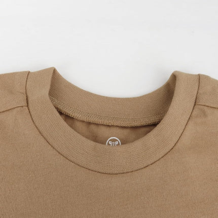 HonestBaby Multipack Camiseta de Manga Corta 100% Algodón Orgánico para Bebés, Niños Pequeños, Niños y Niñas, Unisex, Tonos Tierra, 2T
