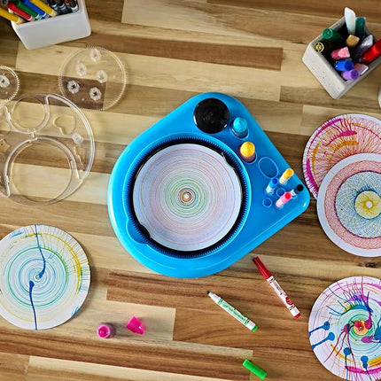 Crayola Spin & Spiral Art Station, Spin Art Machine, Arts & Crafts for Kids Ages 6, 7, 8, 9