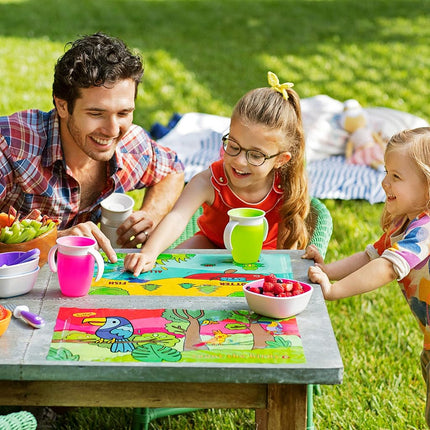 Munchkin� Story Mat�, BPA Free Disposable Placemats for Kids, 18 Pack, 2 Designs
