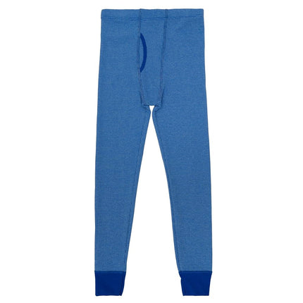 Conjunto de ropa interior térmica de gofre de primera calidad para niños Fruit of the Loom, teñido cruzado real/aguamarina, 8