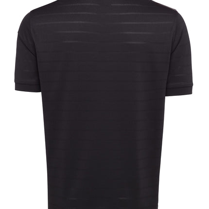 Callaway Men's Golf Short Sleeve Pique Open Mesh Polo Shirt, Black, X-Large