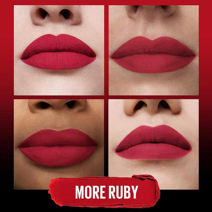 Maybelline New York, Lipstick, Matte & Lightweight, Color Sensational Ultimatte, 1.7g, More Ruby