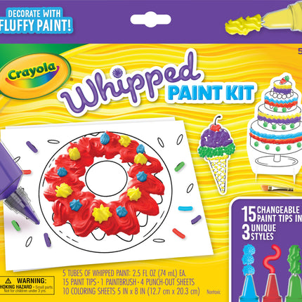 Crayola Whipped Paint Kit, Puff Paint, 3D Paint Se