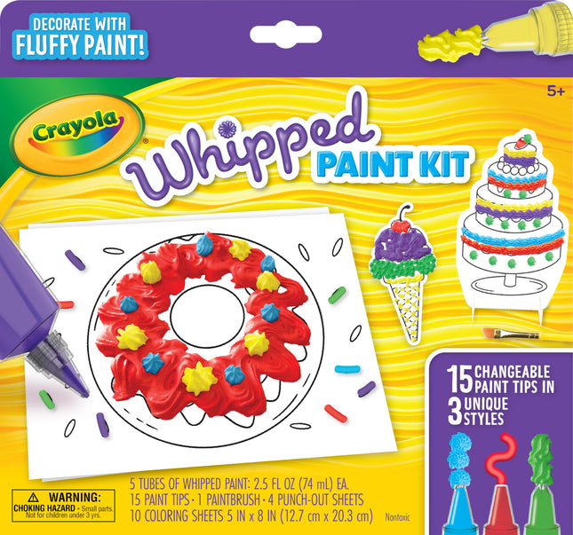 Crayola Whipped Paint Kit, Puff Paint, 3D Paint Se