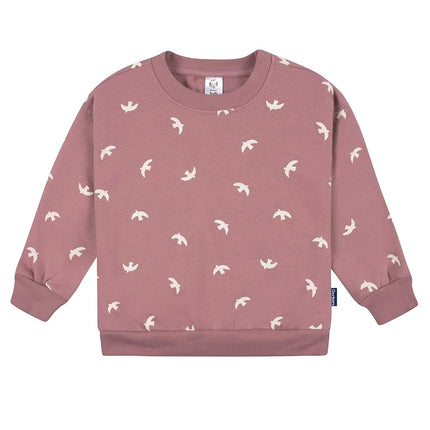 Gerber Baby Girls' Toddler 2-piece Fleece Sweatshirt and Jogger Set, Birds, 3T