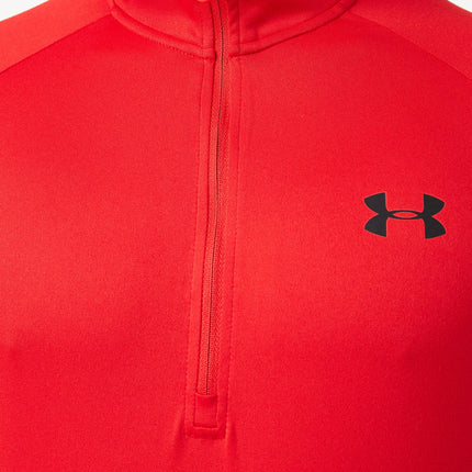 Camiseta de manga larga con cremallera Tech 2.0 1/2 para hombre de Under Armour, rojo (602)/negro, 4XL alto