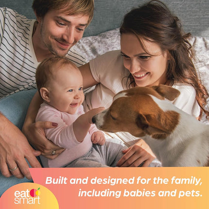 EatSmart Precision Digital Bathroom Scale, 550 lb High Capacity Scale, Extra Wide Platform, Bath Scale for Body Weight, Black
