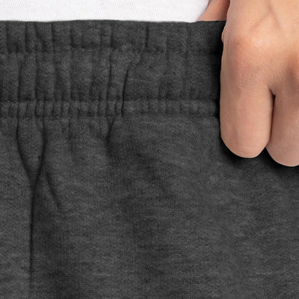 Fruit of the Loom Men's Eversoft Fleece Open Bottom Sweatpants with Pockets, Relaxed Fit, Moisture Wicking, Breathable, Black Heather, Small