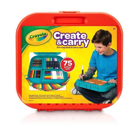 Crayola Create 'N Carry Art Set, 75 Pieces, Art Gi