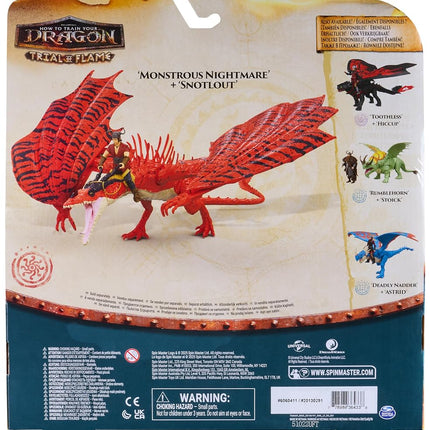 Dreamworks Dragons Monstrous Nightmare & Snotlout Action Figures Duo
