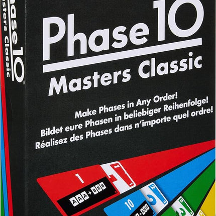 Mattel Games Phase 10 Masters Classic Card Game fo