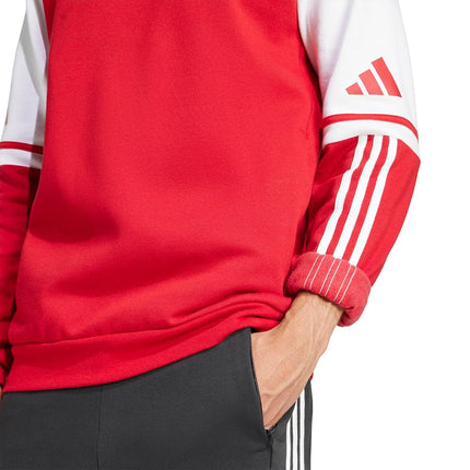 adidas Men's Squadra 25 Sweat Hoodie, Team Power Red/White, L