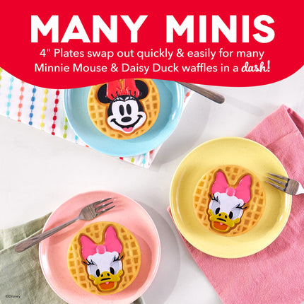 Disney | DASH Removable Cermaic Waffle Plates 2-Pack for the MultiMaker® Mini Maker System (Minnie & Daisy)