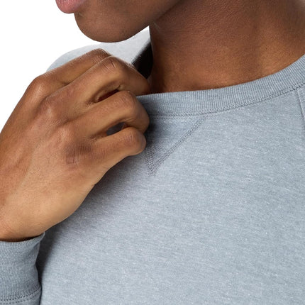 Hanes Men's Crewneck Sweatshirt, Tri-Blend French Terry, Concrete Pe Heather, L
