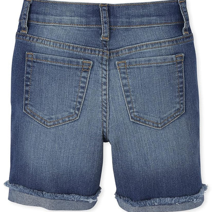 Shorts vaqueros midi, bajo deshilachado Josephine Wash, 4