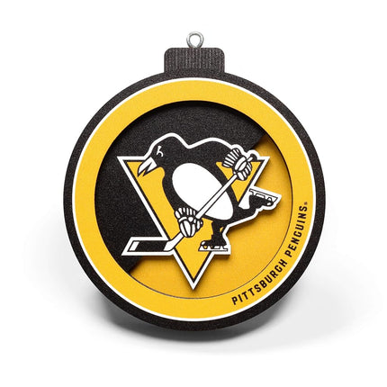 YouTheFan NHL Pittsburgh Penguins 3D Logo Series Ornament