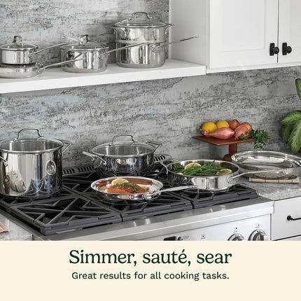 CUISINART 77-17N Juego de 17 piezas Chef's Classic, Acero inoxidable