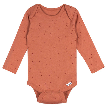 Gerber Baby Boys' 6-Pack Long-Sleeve Onesies Bodysuit, Galaxy Adventure, 6-9 Months