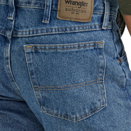 Wrangler Mens Classic Regular Stonewash Mid 36W / 30L