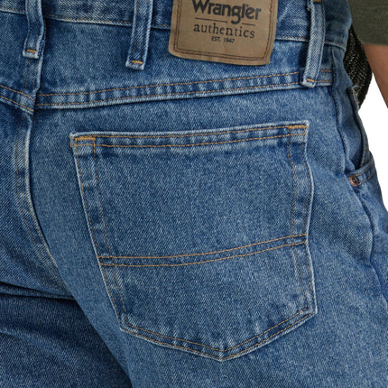 Wrangler Mens Classic Regular Stonewash Mid 36W / 30L