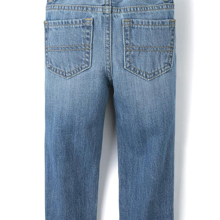 The Children's Place baby boys And Toddler Basic Straight Leg Jeans, Carbon Wash/Dk Juptier 2 Pack, 6-9 Months US