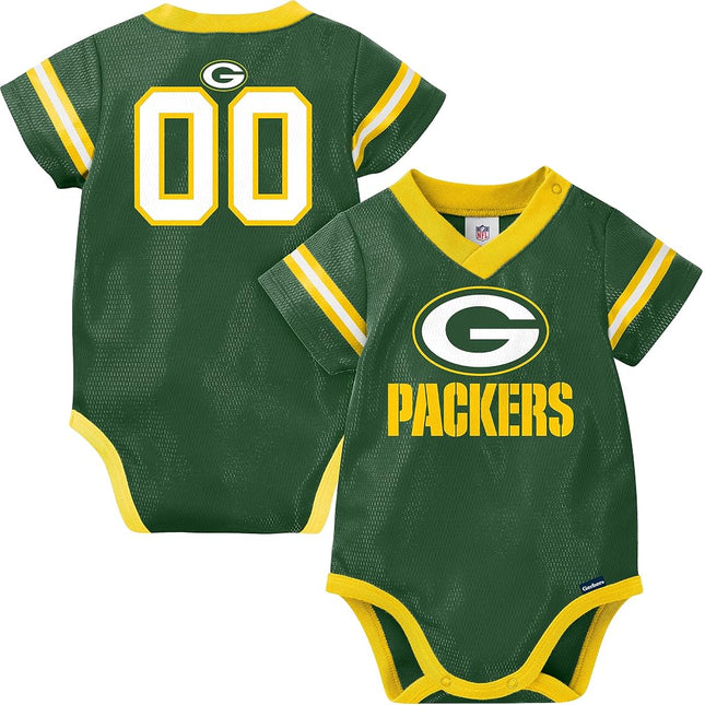 NFL Bay Packers Boys 2018Dazzle Bodysuit, Green, 0-3 Months