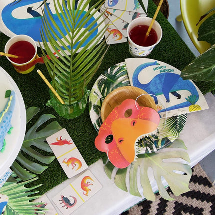 Talking Tables Dinosaur Paper Plates Ideal for girls or boys birthday party, baby shower Sturdy Pack of 8