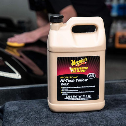 Meguiar's Mirror Glaze 26 Professional Hi-Tech Yellow Car Wax Liquid 3.78L M2601