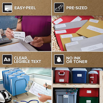 DYMO Original LabelWriter Durable Labels | 25mm x 54mm | White Poly | 160 Self-Adhesive Labels | High-Performance | For LabelWriter Label Makers