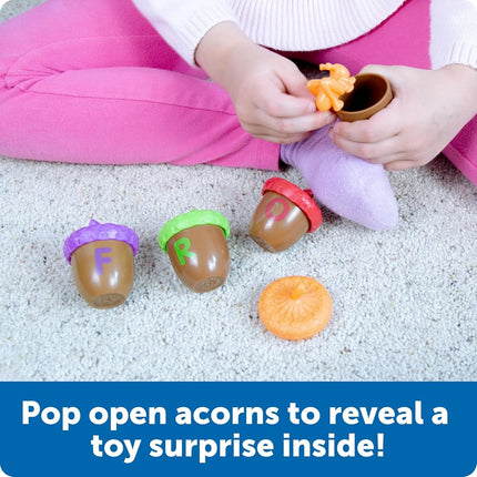 Learning Resources Alphabet Acorns — 78 Piece Alphabet Learning Toy for Phonics, Letter Recognition & Fine Motor Skills, Montessori-Inspired ABC Game for Ages 3+, Classroom/Home School