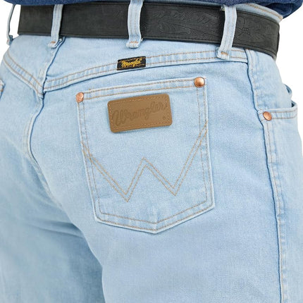 Wrangler Men's Cowboy Cut Active Flex Original Fit Jean, Bleach, 33W x 38L