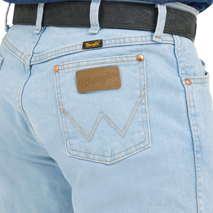 Wrangler Men's Cowboy Cut Active Flex Original Fit Jean, Bleach, 33W x 38L