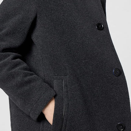 Cole Haan Men's Wool Plush Car Coat, Camel, Large