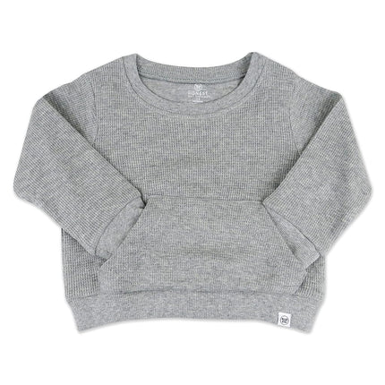 HonestBaby Multipack Pullover Hoodie Sweatshirt Jogger Sweatpant Sets Organic Cotton Baby, Toddler, Boys, Girls, Unisex, Gray Heather, Newborn