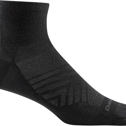 Darn Tough (Modèle 1034) Chaussettes de course quart de cheville ultra-légères pour homme – noir – Grande taille