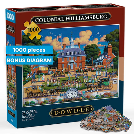 Buffalo Games Dowdle New Orleans 1000 Piece Jigsaw Puzzle for Adults – Colorful City Scene, Premium Puzzle Board, 26.75 x 19.75 in