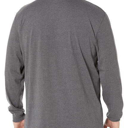 Dickies Big and Tall Men's Long Sleeve Heavyweight Crew Neck, Charcoal Gray Heather, Small