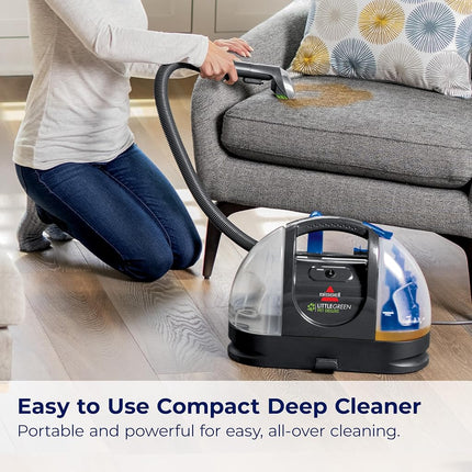 Bissell Little Green Pet Deluxe Portable Carpet Cleaner, 3353, Gray/Blue