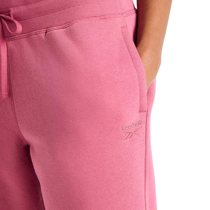 Reebok Apparel Women's Cozy Classic Sweatpant, Standard Fit, 30” Inseam, Midweight Cotton-Poly Fleece Fabric, Studio Pink, S