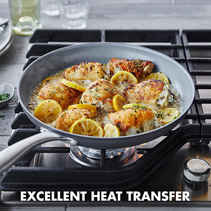 GreenPan Lima Hard Anodized Healthy Ceramic Nonstick 26 cm Frying Pan Skillet, PFAS-Free, Oven Safe, Gray
