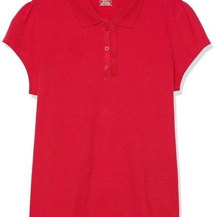 Polo de uniforme de manga corta para niñas grandes The Children's Place, Ruby 3378, XS (4)