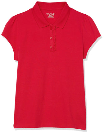 The Children's Place Big Girls' Uniform Short Slee