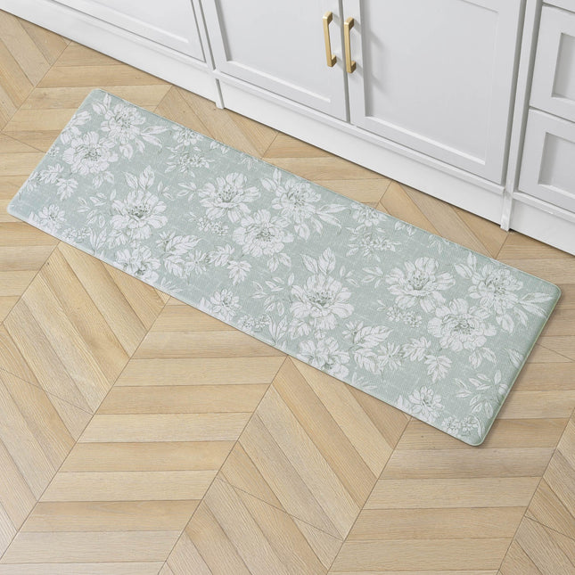 Laura Ashley - Anti-Fatigue Kitchen Mat, Iris Flor