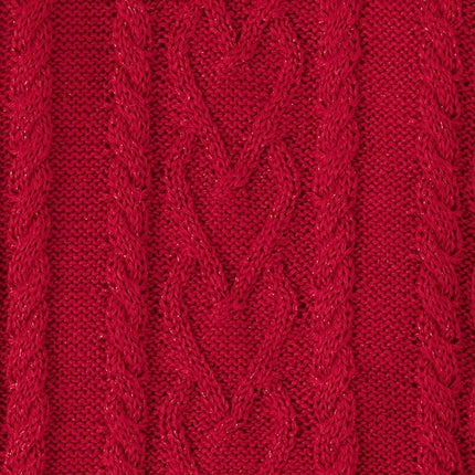 Robe pull grande fille The Children's Place, tricot torsadé rouge, taille L