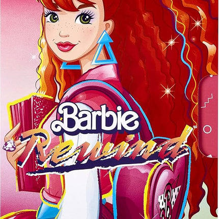 Barbie Rewind ‘80s Edition Doll, Schoolin’ Around, Wearing Dress & Accessories, with Crimped Red Hair, Gift for Collectors