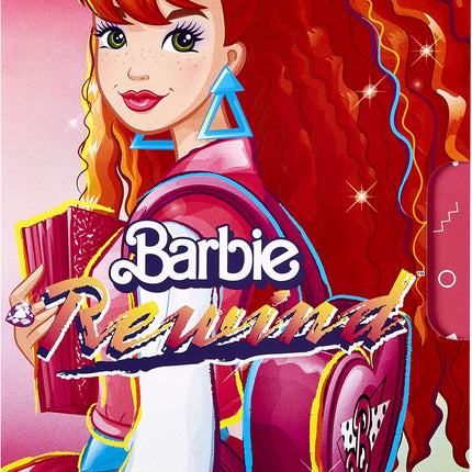 Barbie Rewind ‘80s Edition Doll, Schoolin’ Around, Wearing Dress & Accessories, with Crimped Red Hair, Gift for Collectors