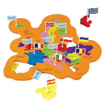 Imagimake: Mapology World with Flags & Capitals- with Country Shaped Pieces- Jigsaw Puzzle and Educational Toy for Boys and Girls Above 5 Years- Excellent Birthday Gift